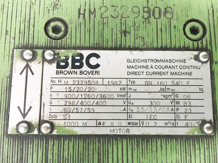 Gleichstrommotor BBC GN 160 S40F