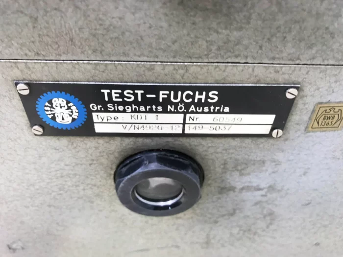 Mechanischer Rundtisch Test-Fuchs KDT 1